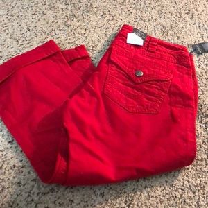 Silver suki Capri Red NEW size 31